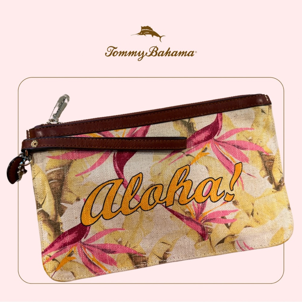 Tommy Bahama Wristlet Clutch Bag Beach Purse